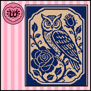 Owl Overwatch Overlay Mosaic Crochet Blanket Pattern