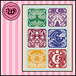 Celestial Garden Overlay Mosaic Crochet Blanket Pattern