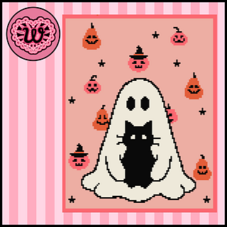 Boo Crew Tapestry Crochet Halloween Wall Hanging Decor Pattern