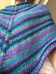 blue caponcho in Marble