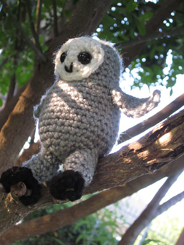 Crocheted Barn Owl photo 2