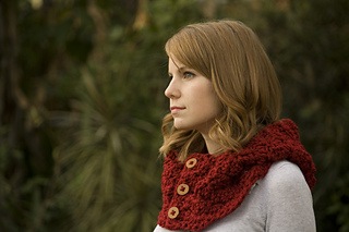 Hooded Scarf, Scoodie pattern by Melissa Grice