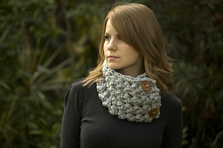 Hooded Scarf, Scoodie pattern by Melissa Grice