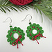 Holiday Wreath Earrings pattern 