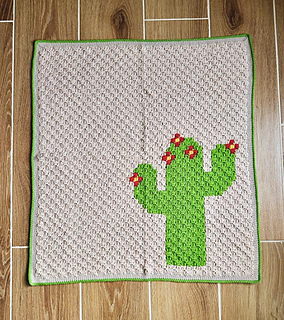 Ravelry: C2C Flowering Saguaro Baby Blanket pattern by Wendy L Hamilton