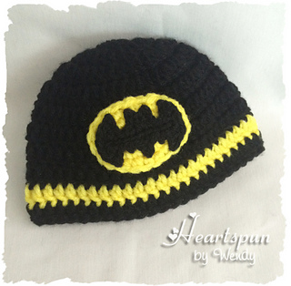 crochet batman hat