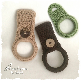 Ravelry Knob And Foldover Strap Kitchen Towel Holder Ring Pattern