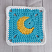 Moon Granny Square pattern 