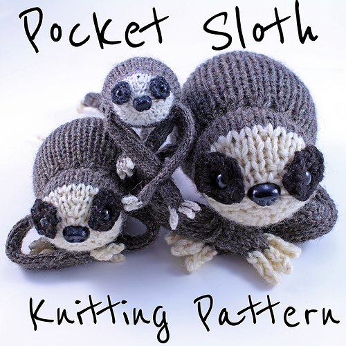 Ravelry: Wickedly Slow Pocket Sloth pattern by Rebecca Danger