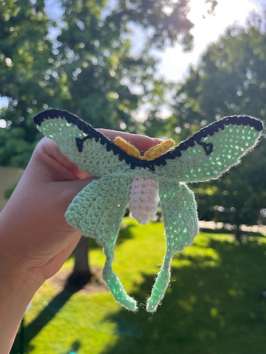 Luna Moth Hair Clip