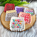 Beaded Fidget Mini Square with Pony Beads pattern