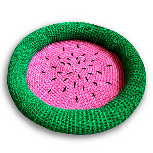Ravelry Watermelon Pet Bed pattern by Willow Crochet
