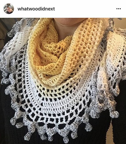 @Whatwoodidnext used beautiful skye mandala yarn!