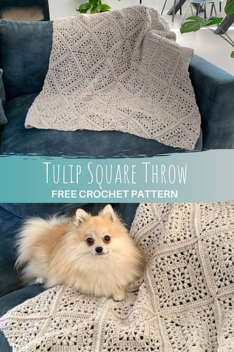 Tulip Square Throw photo 10