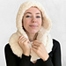 Faux Fur Hooded Infinity Scarf photo 3