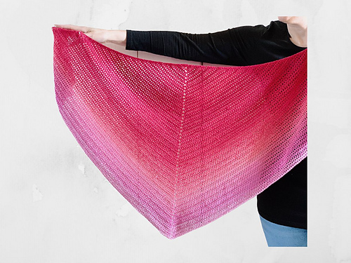 Ravelry patroon: Double Crochet All The Way Shawl