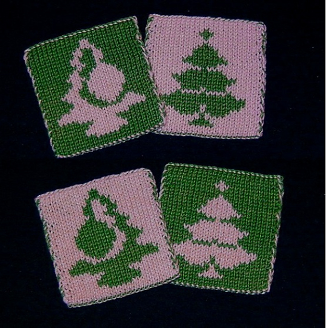 Ravelry Christmas Tree Coaster in 2 Options pattern by
