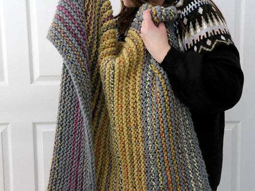 Cozy Modern Knit Blanket