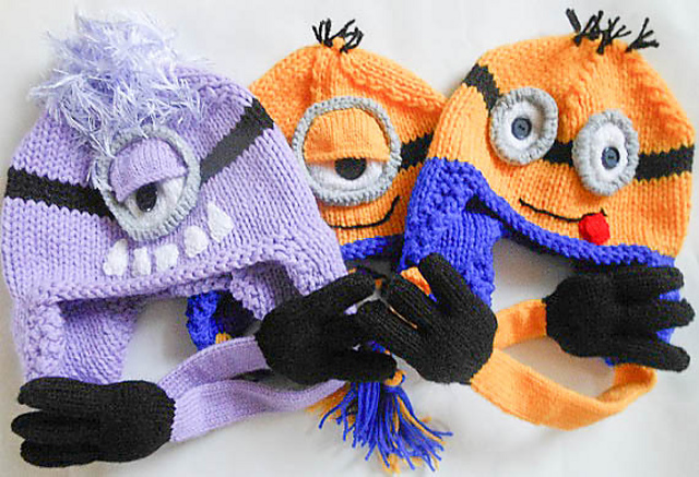 Ravelry: Minion Character Hat Knitted Version pattern by Wistfully Woolen
