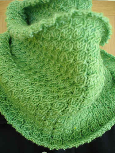 Cable 1 over 2 neck warmer photo 1