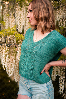 sample is shown in size 42” with 9” of positive ease