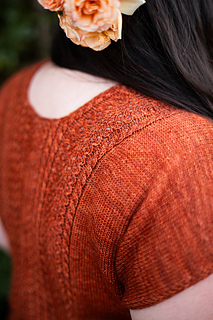 sample is shown in size 54" with 6" of positive ease