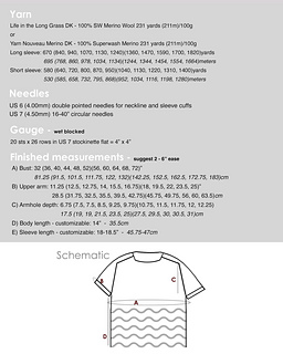 Schematics are included with every pattern and always available on woolandpine.com before purchase