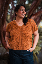 Model wearing size 52" with 6" ease © Wool & Pine