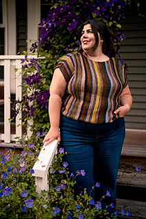 Model wear size 57" with 8" positive ease