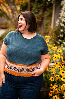 Model wearing size 54" with 4" positive ease