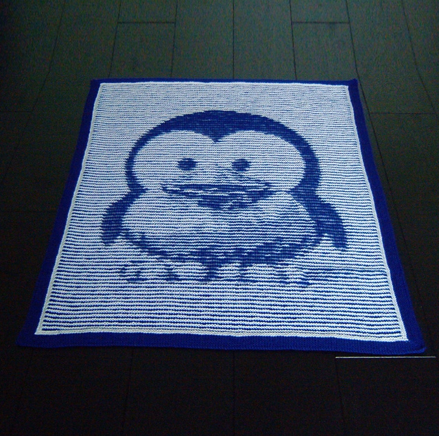 Baby Tux Illusion Blanket