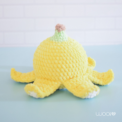 Nano the Octopus Banana - Wooli Amigurumis