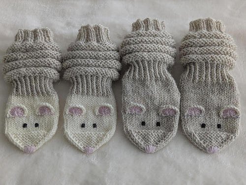 Mouse Baby Mittens & Socks