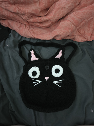 Black Cat Shoulder Purse