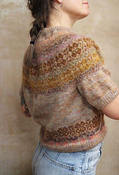 Just a few rows to knit! Not blocked