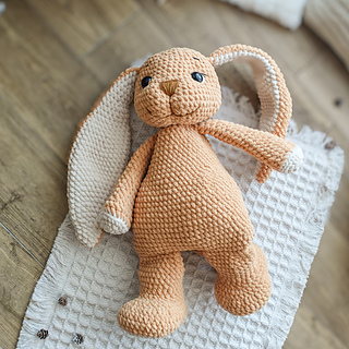 Mini Rabbit Crochet Pattern Ravelry: Benny the Bunny pattern by YarnCritterCo