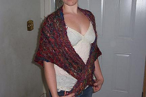 Drunken Daisy Stitch Lace Shawl photo 2