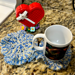 Rose Press Coaster pattern