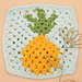 Pineapple Granny Square pattern 