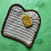 Bread Slice Coaster pattern 