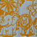 Under the Savanna Sun Mosaic Overlay pattern