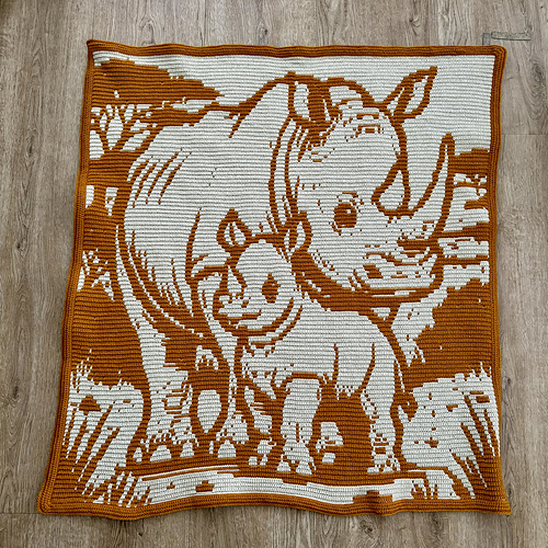 Gentle Giants Rhino Overlay Mosaic