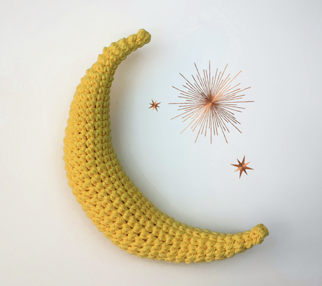 crescent moon pillow