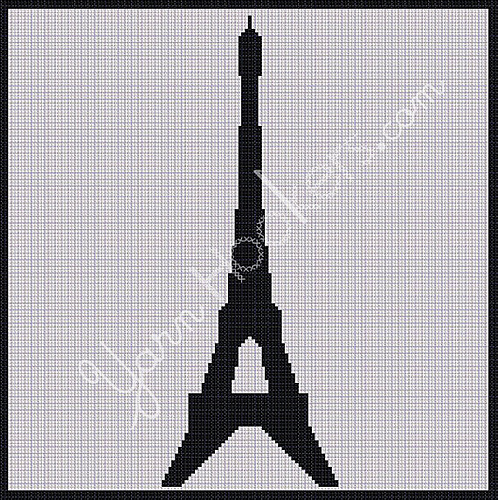 Ravelry: Paris Eiffel Tower Chart pattern by YARNHOOKERS.COM