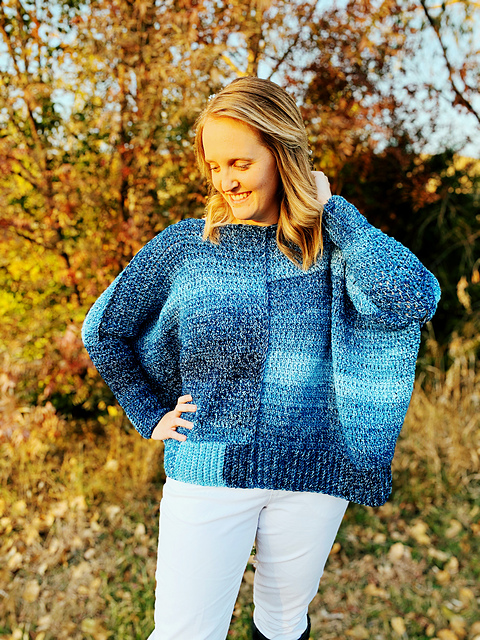 ombre sweater knitting pattern