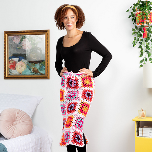 Granny Square Skjørt - Red Heart Design Team