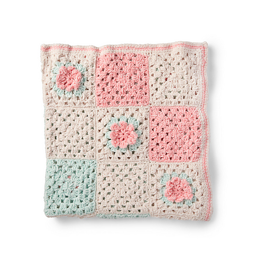 Ravelry Flower Patch Baby Blanket pattern by Yarnspirations Design Studio
