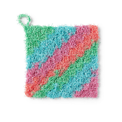 Scrubbing Stripes C2C Dishcloth photo 2