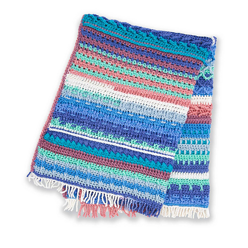 Sampler Blues Afghan photo 2