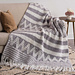 Mosaic Stripe and Chevron Blanket pattern 